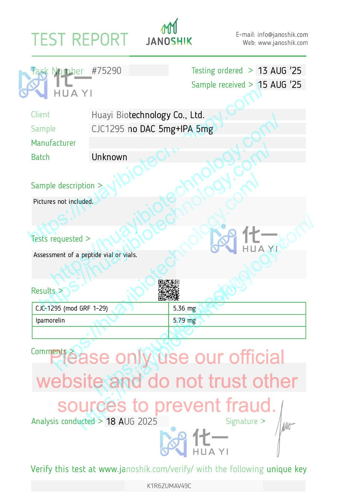 CJC-1295 No DAC + Ipamorelin 10MG