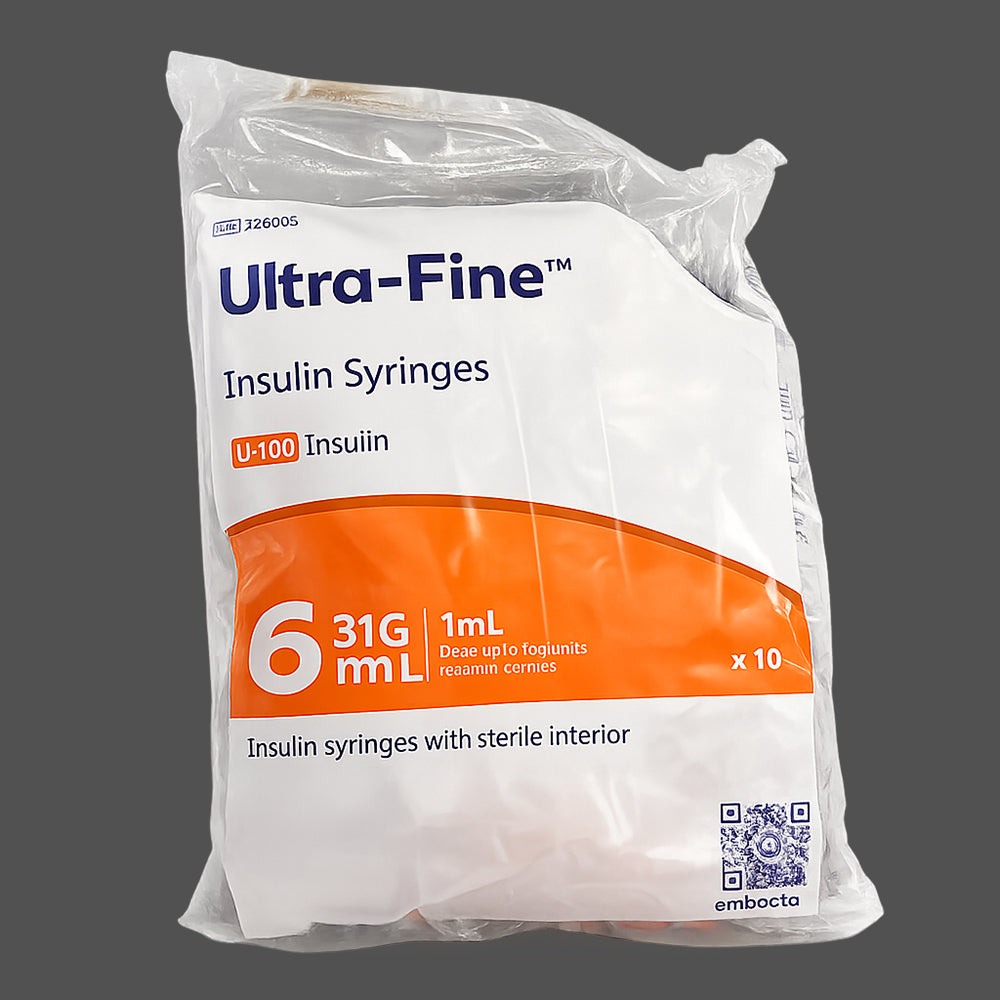 Insulin Syringes 1mL 31G x 6mm | 10 Pack